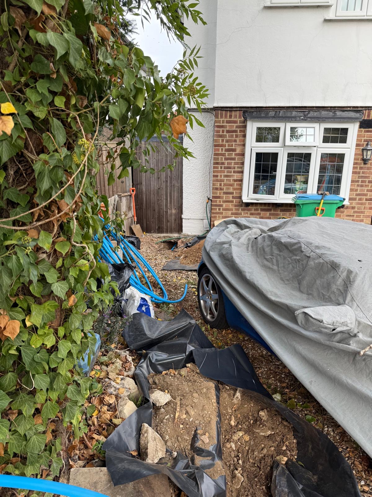 Moling project 1 — completed pipe installation