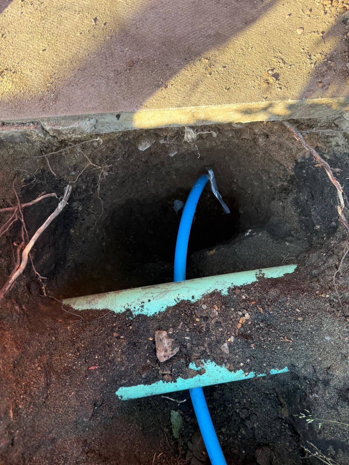 Moling project 3 — access pit detail