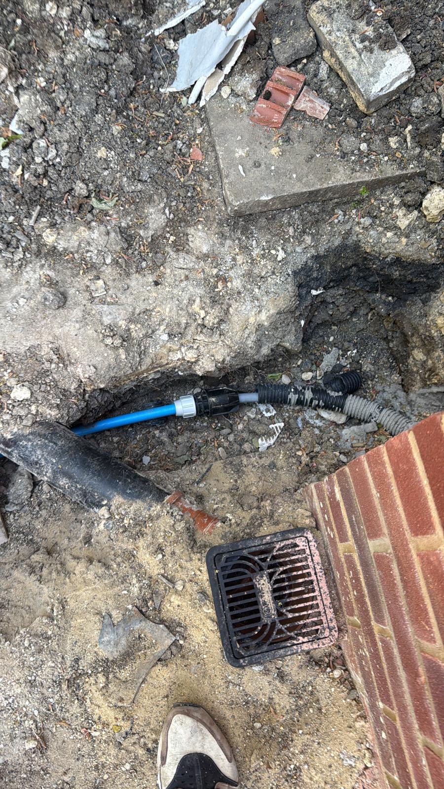 Moling project 3 — completed MDPE pipe run